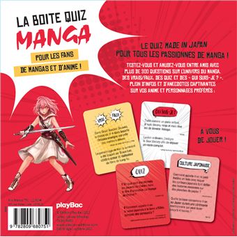 La boîte quiz Manga