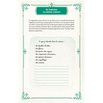 Mon carnet découvertes nature