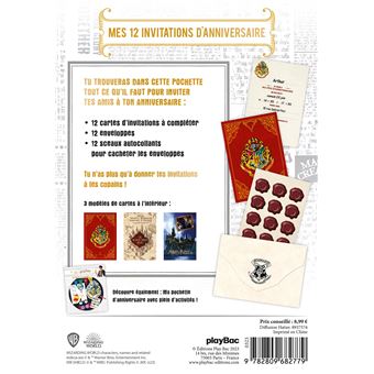 Harry Potter - Mes 12 invitations d'anniversaire