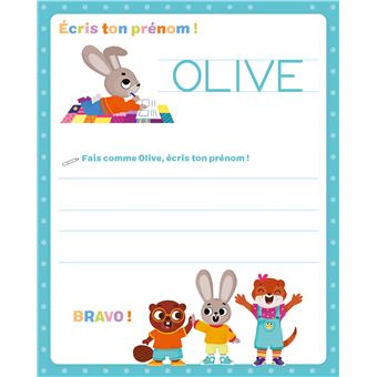 Les cahiers effaçables d'Olive - Mes premières MAJUSCULES bâton