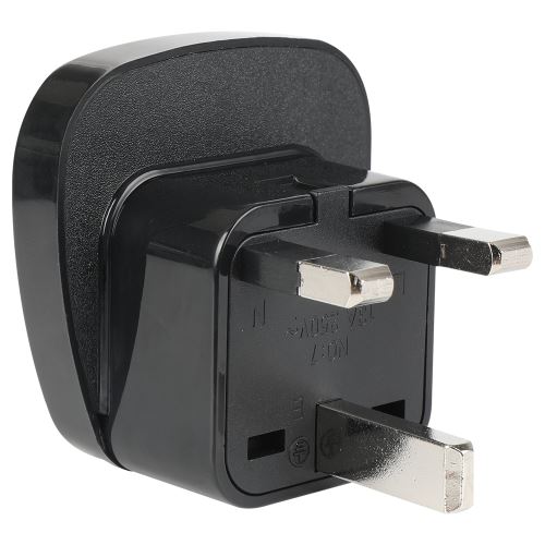 B2B Worldwide Travel Adapter Type G To UK Black