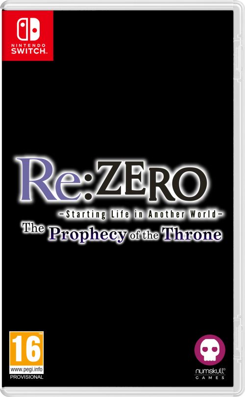 Pochette avant du jeu Re:ZERO Starting Life in Another World The Prophecy of the Throne Badge Edition Nintendo Switch
