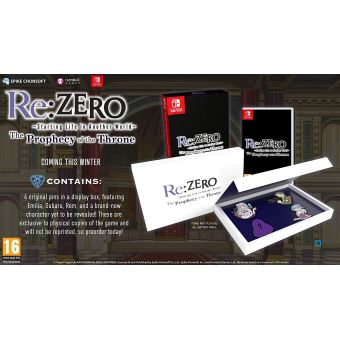 Re:ZERO Starting Life in Another World The Prophecy of the Throne Badge Edition Nintendo Switch