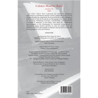 Cahiers Maurice Ravel