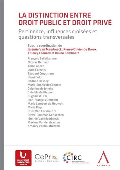 La distinction entre droit privé et droit public