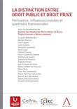 La distinction entre droit prive et droit public
