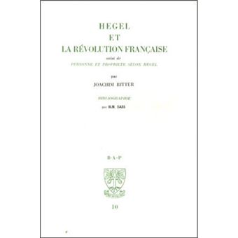 BAP n°10 - Hegel et la révolution française