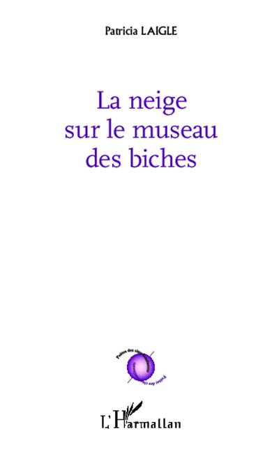 Neige sur le museau des biches