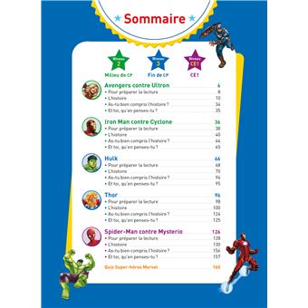 Disney - 5 histoires de super-héros Marvel fin de CP début de CE1