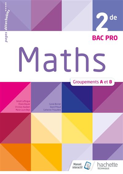 Mathematiques 2de bac pro industriel groupements a et b:elev