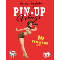 Pin-Up Wings - Pochette de stickers Avion
