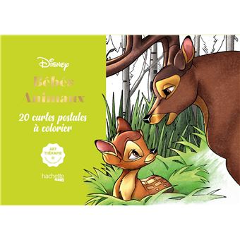 Cartes A Colorier Disney Bebes Animaux 20 Cartes Postales A Colorier Broche Collectif Achat Livre Fnac