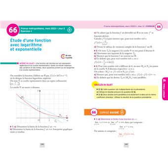 Annales du bac Annabac 2024 Maths Tle générale (spécialité)