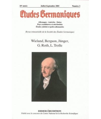 Études germaniques -  N°3/2005