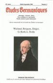 Études germaniques -  N°3/2005