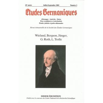 Études germaniques -  N°3/2005