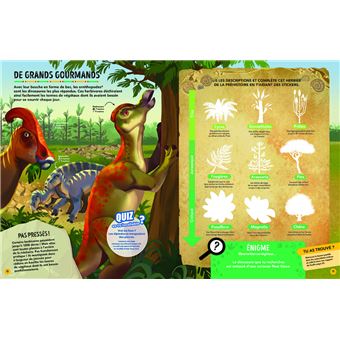 Les Incollables - Mission Dinosaures - Mes énigmes en stickers