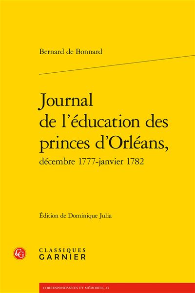 Journal de l'éducation des princes d'Orléans,