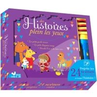Des histoires plein les yeux - coffret avec lampe magique et flash code
