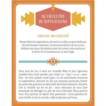 Les principes toltèques   boîte de 52 cartes pour vivre en harmonie en paix avec les autres