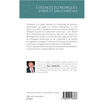 Evidences économiques d'hier et d'aujourd'hui