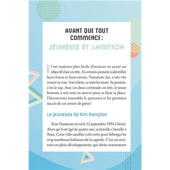 BTS Namjoon, la biographie non-officielle