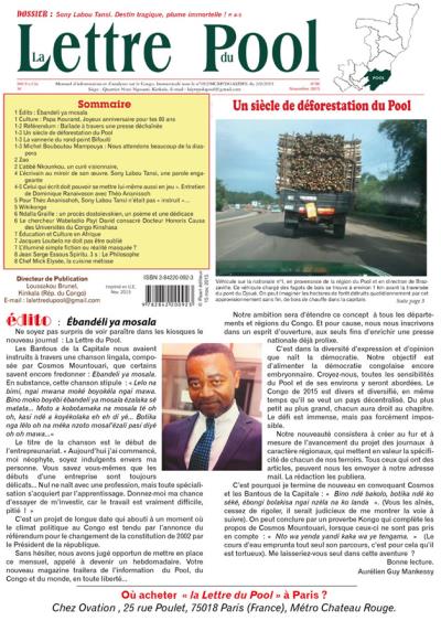 Un siècle de déforestation dans le Pool