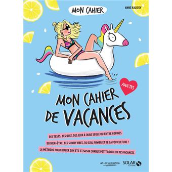 Mon cahier de vacances