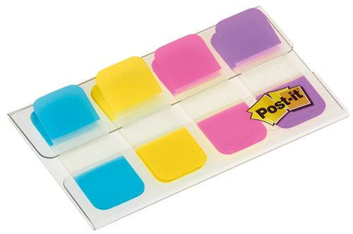 Set De 40 Marque-Pages Rigides Post-It Couleurs Vives