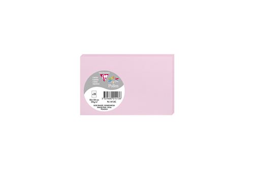 Pack de 25 cartes Pollen 82 x 128 mm Rose dragée