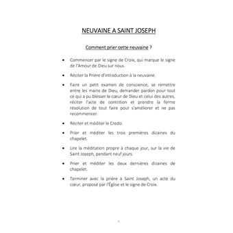 Neuvaine à Saint Joseph