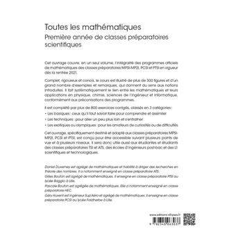 Toutes les mathématiques Première année de classes préparatoires scientifiques
