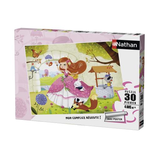 Puzzle 30 pièces Princesse et amis Nathan