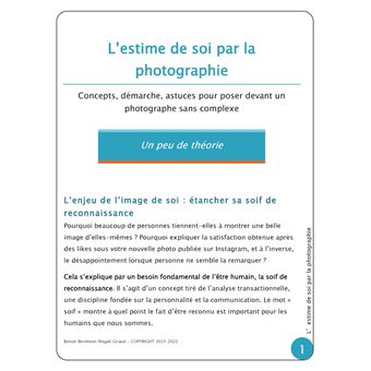 L'estime de soi par la photographie