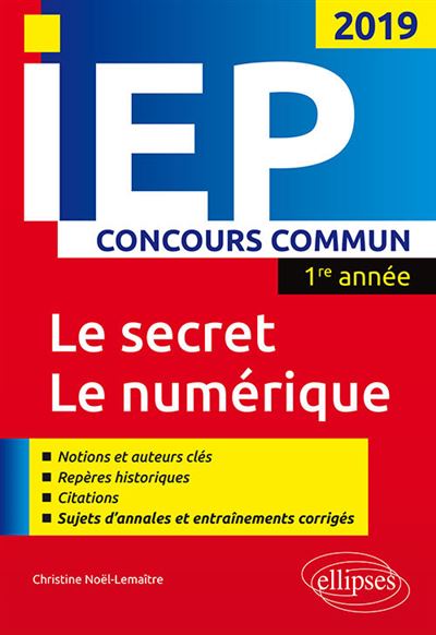 Concours communs IEP 2019 1ère année