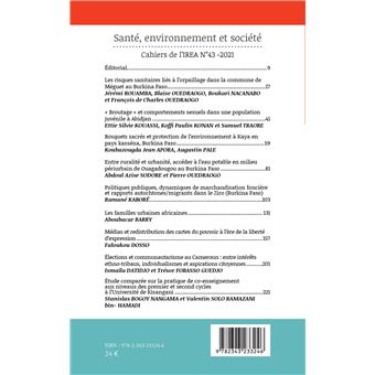 Santé, environnement et société