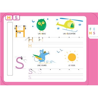 Les livres-ardoises - Mes premières majuscules bâton