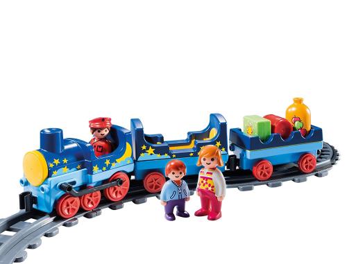 Playmobil 6880 Train étoilé avec passagers et Rails Multicolore