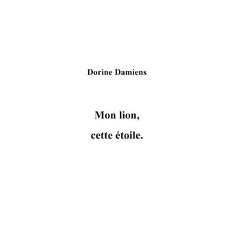 Mon lion, cette étoile