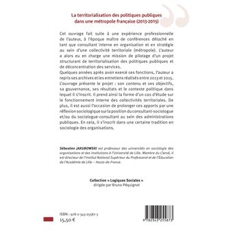 La territorialisation des politiques publiques dans une métropole française (2013-2015)