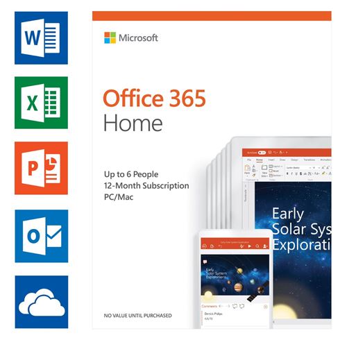 Microsoft Office 365 Home UK (6 users)