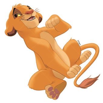 LE ROI LION - Décors et Gommettes - 40 gommettes + 4 décors - Disney