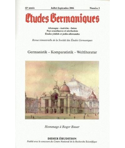Études germaniques -  N°3/2006
