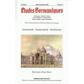 Études germaniques -  N°3/2006