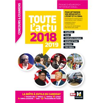 Toute l'actu 2018 - Concours & examens - Sujets et chiffres clefs de l'actualité 2019
