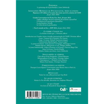 La Cause du désir n°112 : LA femme n'existe pas - Novembre 2022