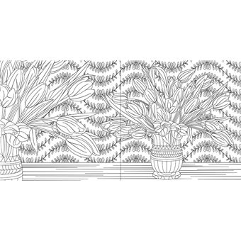 Jardins merveilleux - Une aventure florale à colorier