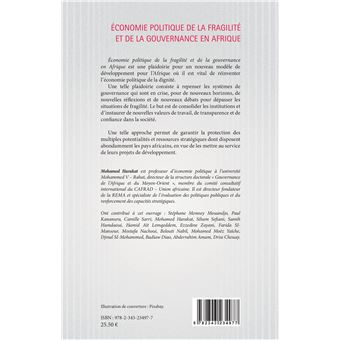 Economie politique de la fragilité et de la gouvernance en Afrique