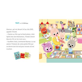 Timoté va à la bibliothèque