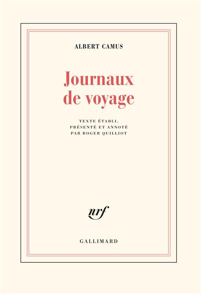 Journaux de voyage - Albert Camus - (donnée non spécifiée)